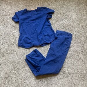 Blue scrubs size M